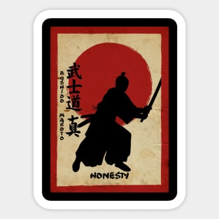 Bushido Honesty Sticker